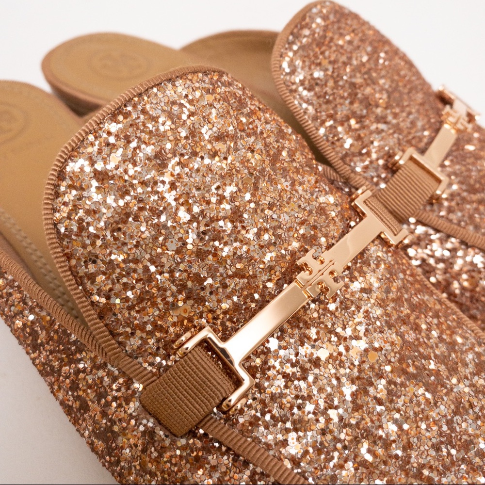 TORY BURCH Amelia Glitter Backless Loafer Pink - Picture 10 of 11